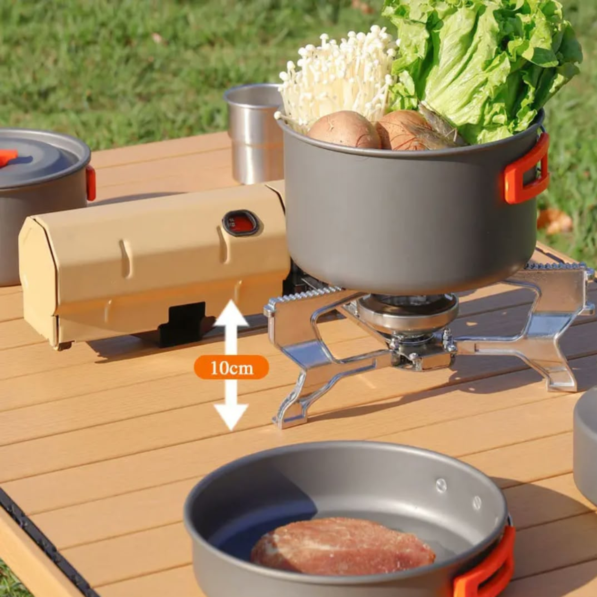 Mini Camping Gaskocher – Höhe und Abmessungen
