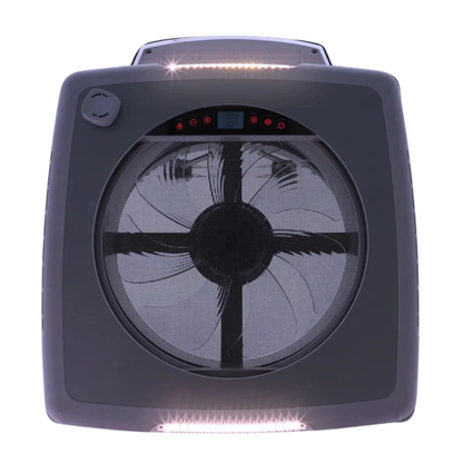 Freucamp Dachhaube Plus Fan 40x40 cm mit 12V Ventilator – Ansicht geöffnet