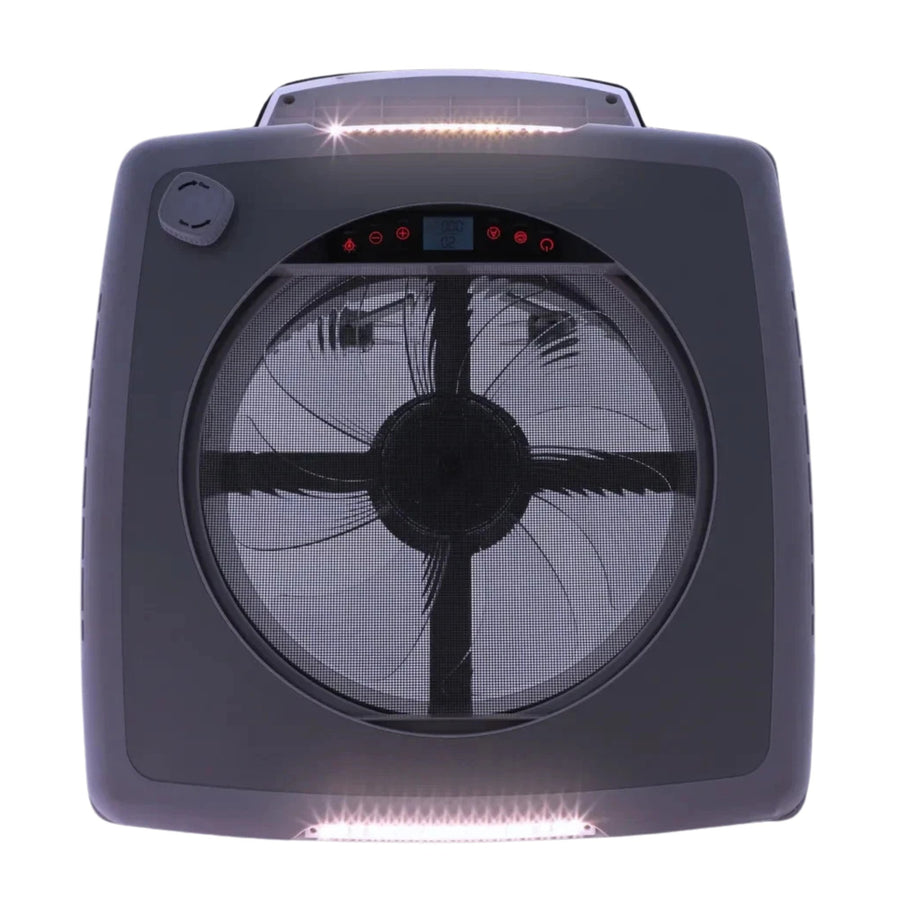 Freucamp Dachhaube Plus Fan 40x40 – Ansicht geöffnet
